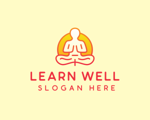 Yoga Meditation Wellness logo design