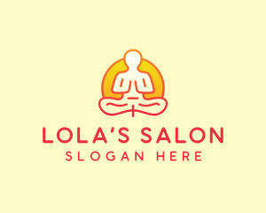 Yoga Meditation Wellness logo design