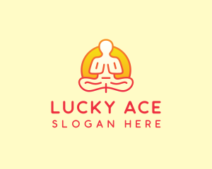 Yoga Meditation Wellness logo design