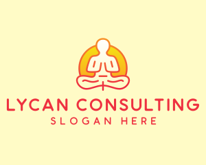 Yoga Meditation Wellness logo design