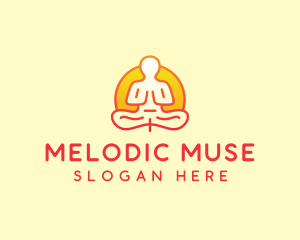 Yoga Meditation Wellness logo design