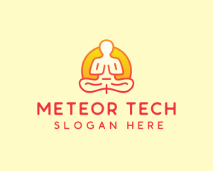 Yoga Meditation Wellness logo design