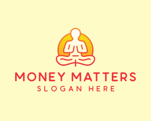 Yoga Meditation Wellness logo design