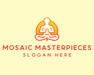 Yoga Meditation Wellness logo design