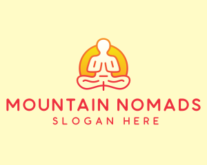 Yoga Meditation Wellness logo design