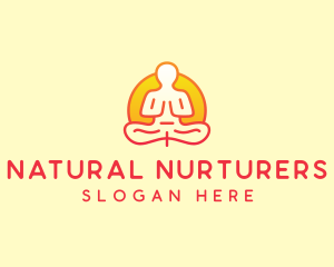 Yoga Meditation Wellness logo design