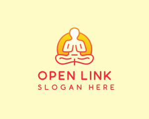 Yoga Meditation Wellness logo design