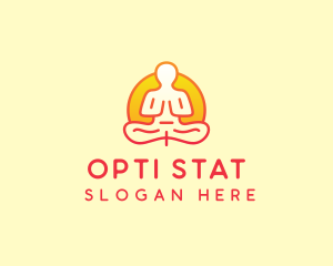 Yoga Meditation Wellness logo design