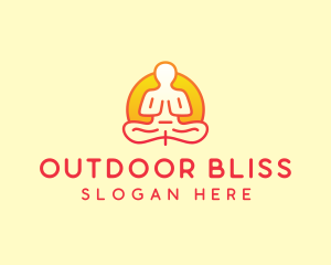 Yoga Meditation Wellness logo design