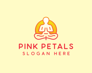 Yoga Meditation Wellness logo design