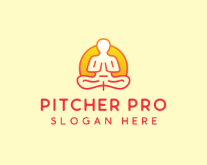 Yoga Meditation Wellness logo design