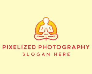 Yoga Meditation Wellness logo design