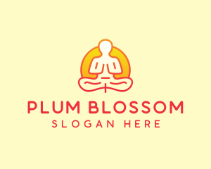 Yoga Meditation Wellness logo design