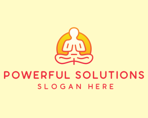 Yoga Meditation Wellness logo design