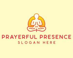 Yoga Meditation Wellness logo design