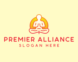 Yoga Meditation Wellness logo design