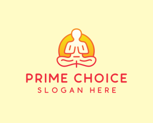 Yoga Meditation Wellness logo design