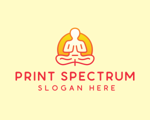 Yoga Meditation Wellness logo design