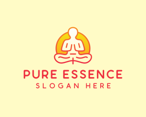 Yoga Meditation Wellness logo design