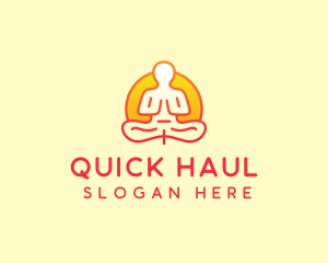 Yoga Meditation Wellness logo design