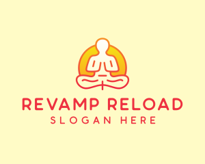 Yoga Meditation Wellness logo design