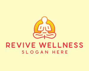 Yoga Meditation Wellness logo design