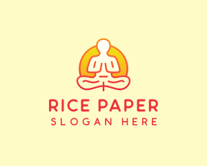 Yoga Meditation Wellness logo design