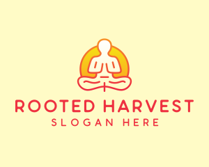 Yoga Meditation Wellness logo design