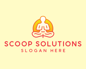 Yoga Meditation Wellness logo design