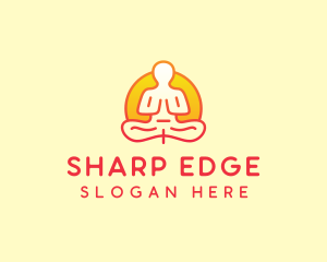 Yoga Meditation Wellness logo design