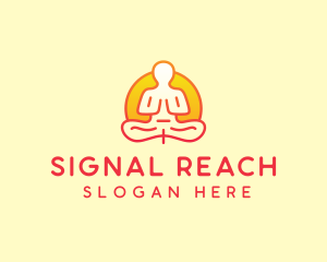 Yoga Meditation Wellness logo design