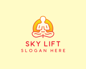 Yoga Meditation Wellness logo design