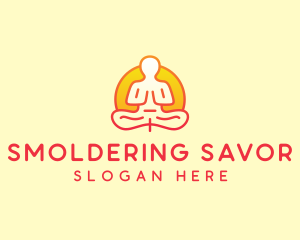 Yoga Meditation Wellness logo design