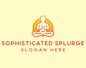 Yoga Meditation Wellness logo design