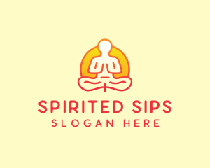 Yoga Meditation Wellness logo design