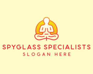 Yoga Meditation Wellness logo design