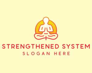 Yoga Meditation Wellness logo design