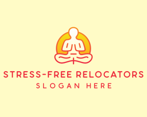 Yoga Meditation Wellness logo design