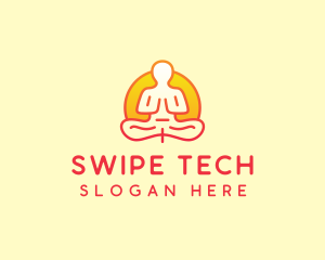 Yoga Meditation Wellness logo design