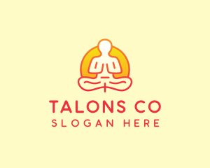 Yoga Meditation Wellness logo design