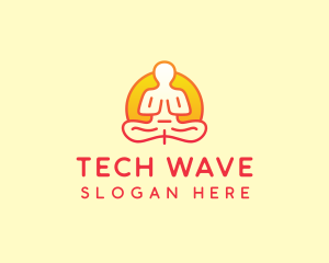 Yoga Meditation Wellness logo design