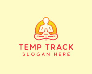 Yoga Meditation Wellness logo design