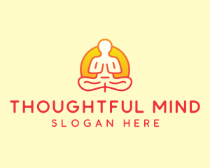 Yoga Meditation Wellness logo design