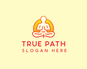 Yoga Meditation Wellness logo design