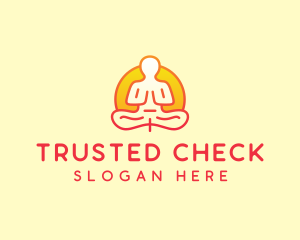 Yoga Meditation Wellness logo design