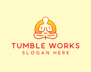 Yoga Meditation Wellness logo design