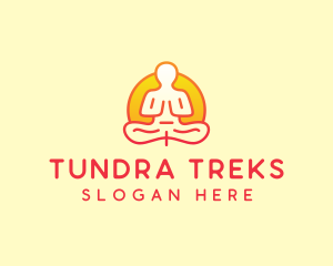 Yoga Meditation Wellness logo design