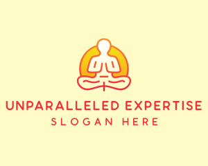 Yoga Meditation Wellness logo design