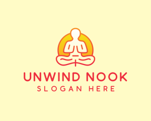 Yoga Meditation Wellness logo design