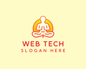 Yoga Meditation Wellness logo design